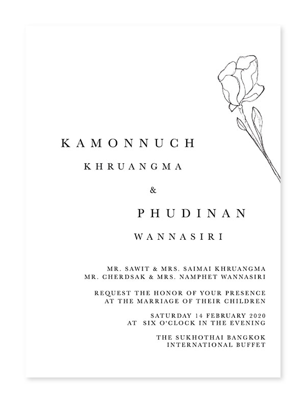 ร้านการ์ดแต่งงาน แบบการ์ดทันสมัยที่สุด ระบบการพิมพ์ดีที่สุด ราคาถูกใจมากที่สุด