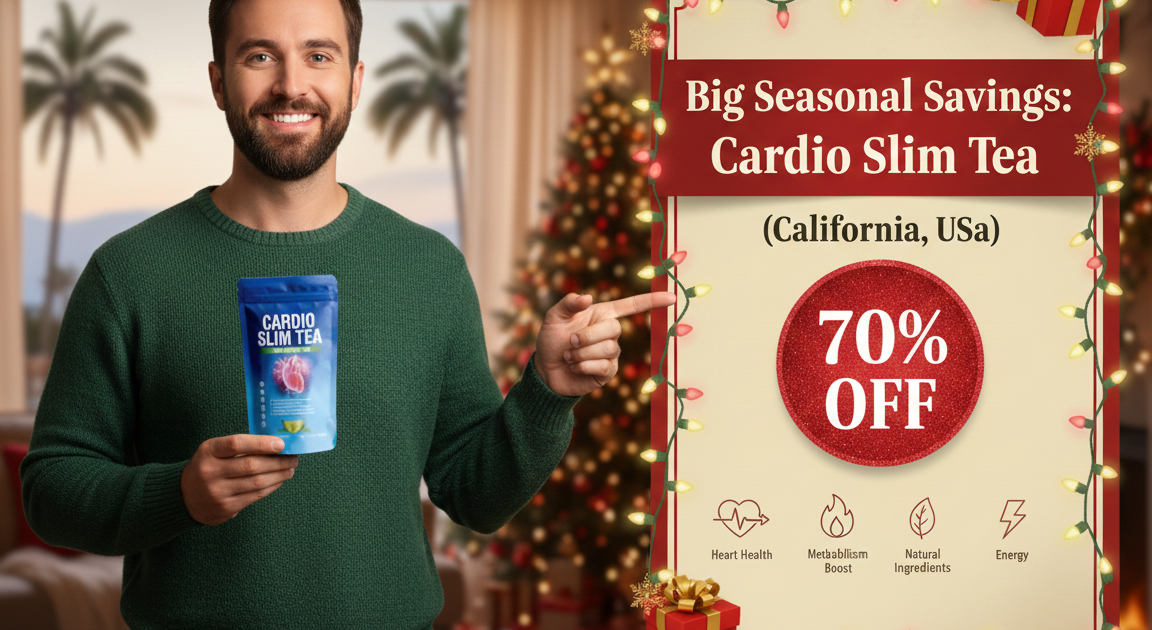 Big Seasonal Savings: Cardio Slim Tea 70% Off (California, USA)