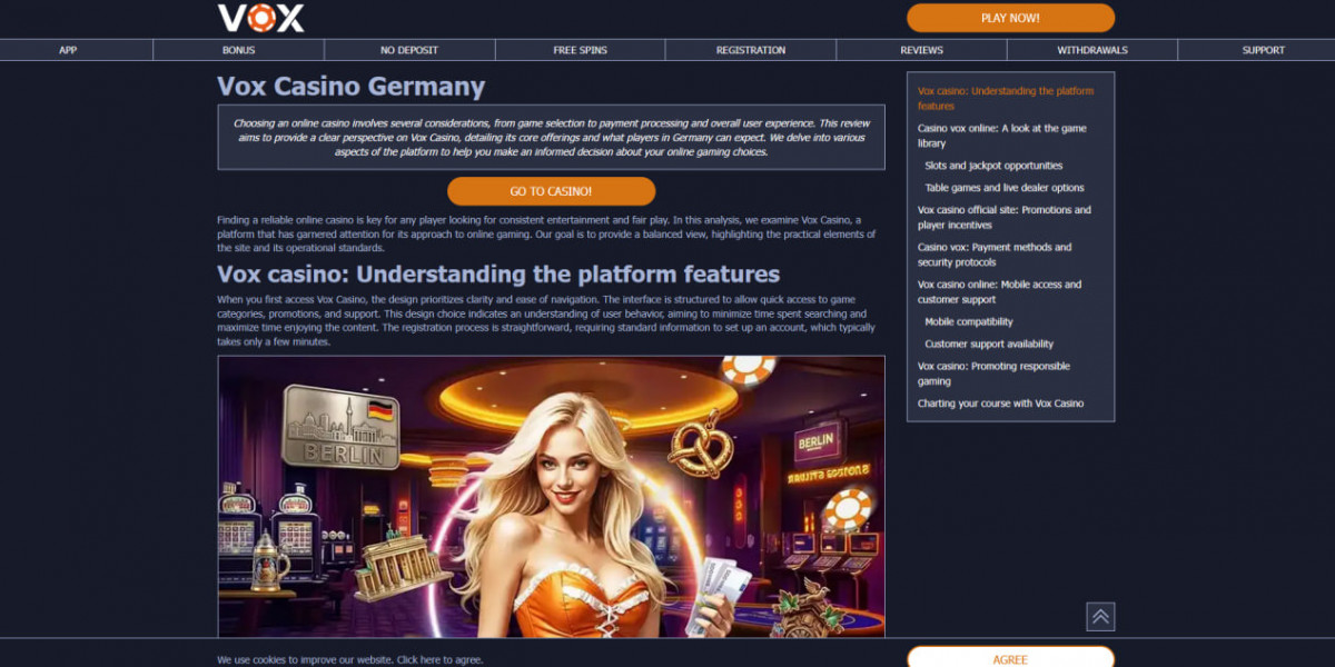 Vox Casino: Überblick über Spiele, Funktionen und Möglichkeiten