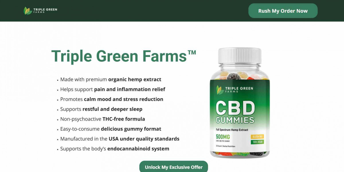 Triple Green Farms CBD Gummies – Premium Natural Formula, Effective & Noticeable Results Fast