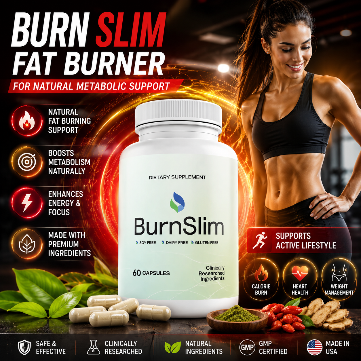 Burn Slim Fat Burner | Natural Metabolic Support
