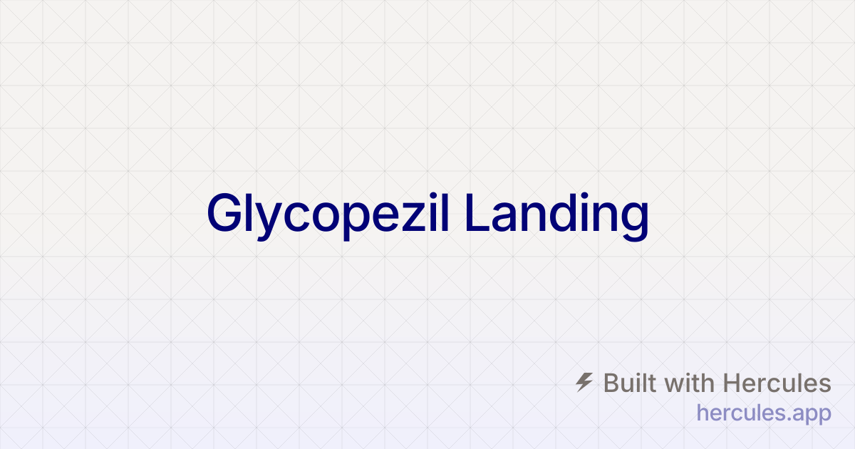 Glycopezil – Healthy Blood Sugar Support Supplement