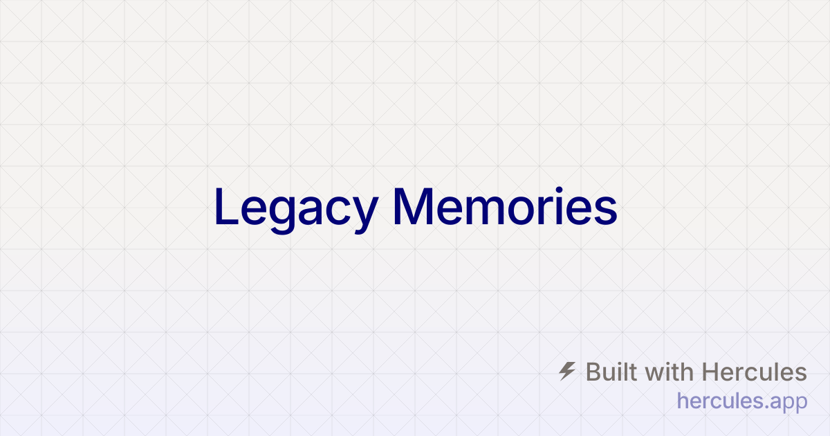 Legacy Box™ — Official Memory Preservation & VHS Digitization Service
