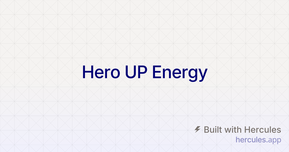 Hero UP Reviews — Men's Vitality, Energy and Stamina Formula | Official Site
