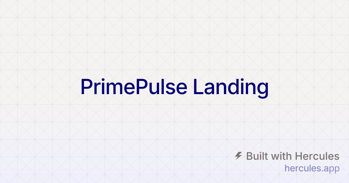 PrimePulse™ Reviews — Men's Vitality & Testosterone Wellness Supplement